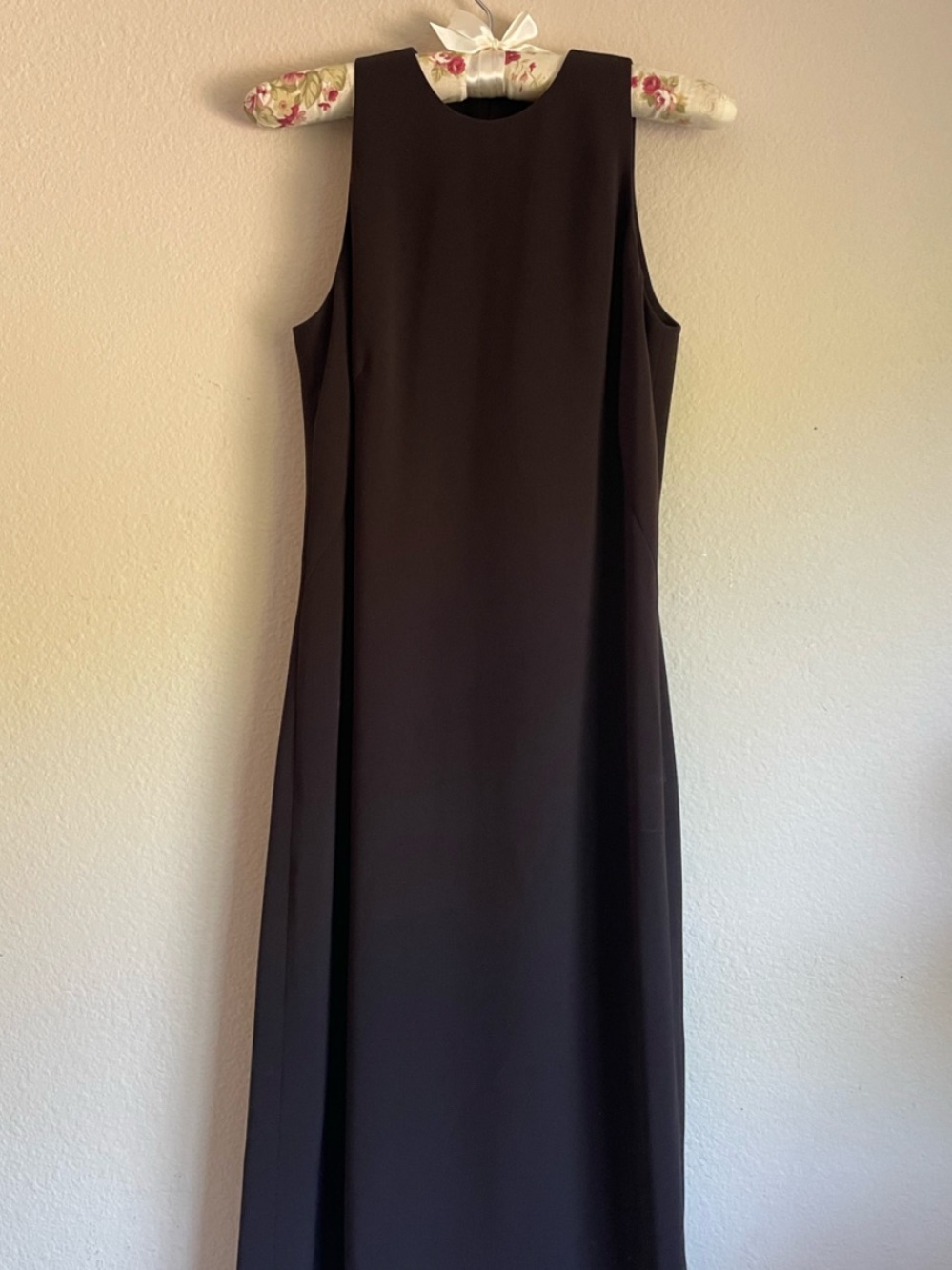French Connection Dark Brown Sleeveless Midi Dress EUC - size 4